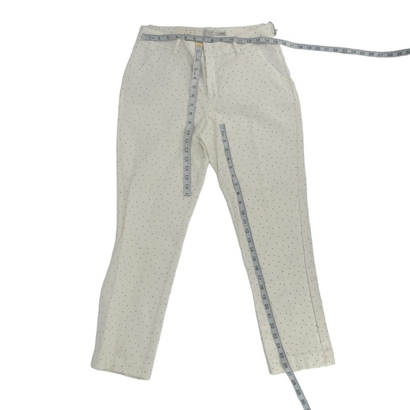 NWT a new day Cream Black Geometric Slim Ankle Mid Rise Pants Size 8 Women’s - Picture 4 of 6